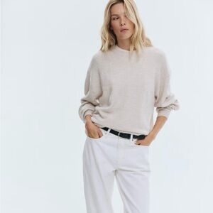 H&M Knit Sweater - Light Beige Melange